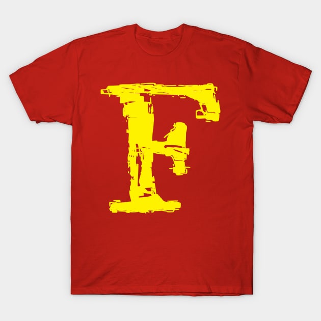 Alphabet F T-Shirt by newklear